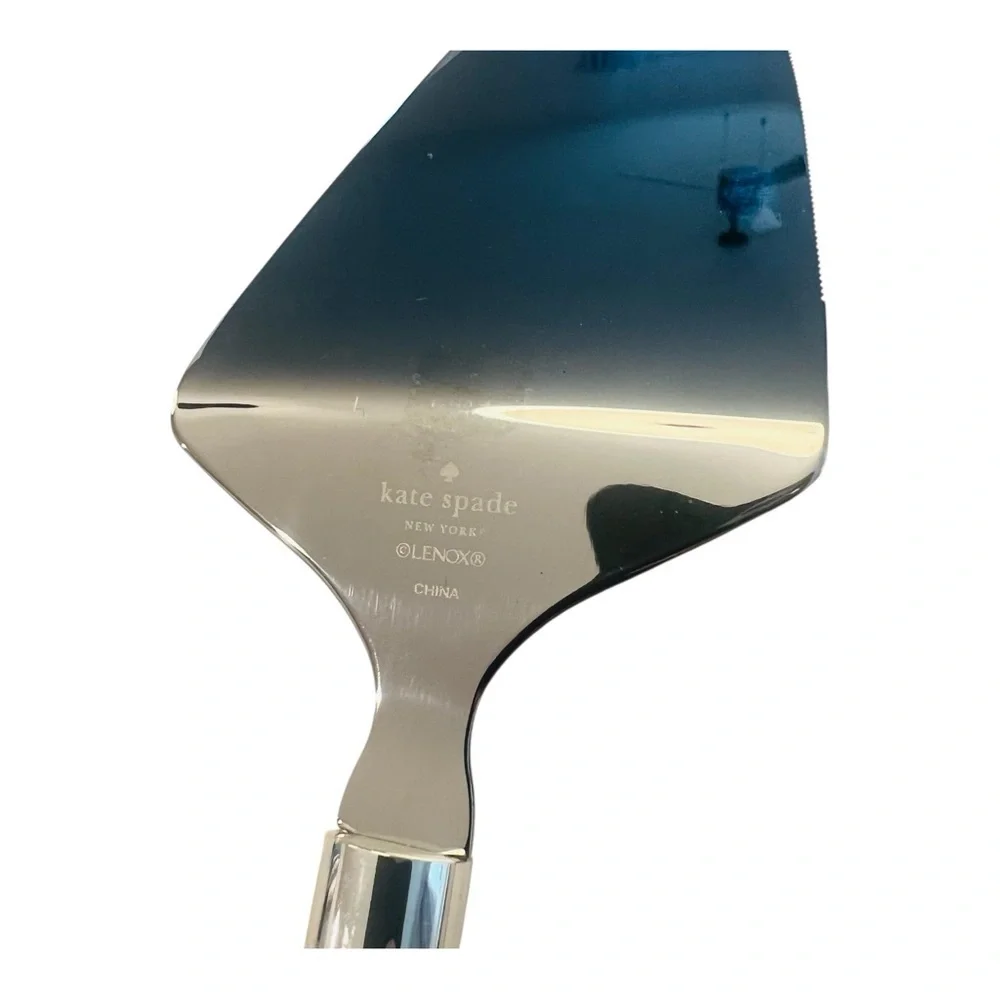 Kate Spade New York Cake Knife and Server 2-Piece Dessert Serving Set, Silver